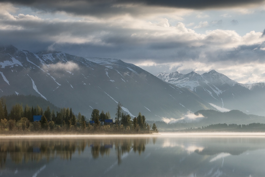 Закат на Язевом озере